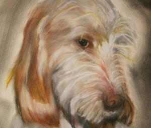 Dog-On Canvas/Parchment Portraits
